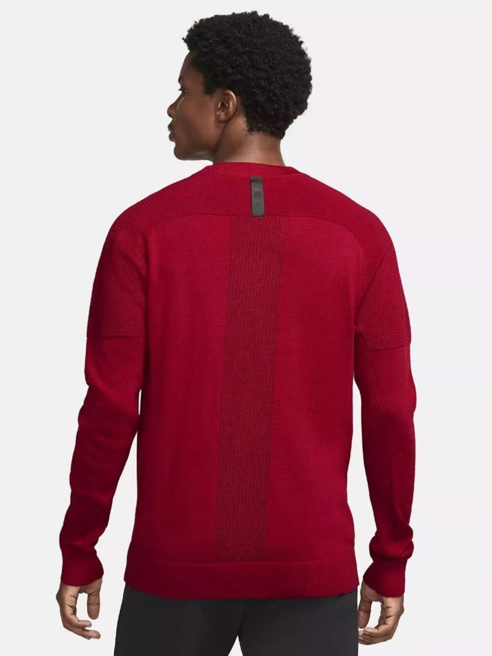 Nike Tiger Woods Knit Golf Pullover Sweater Men Size Small DR5291 687 Sunday Red